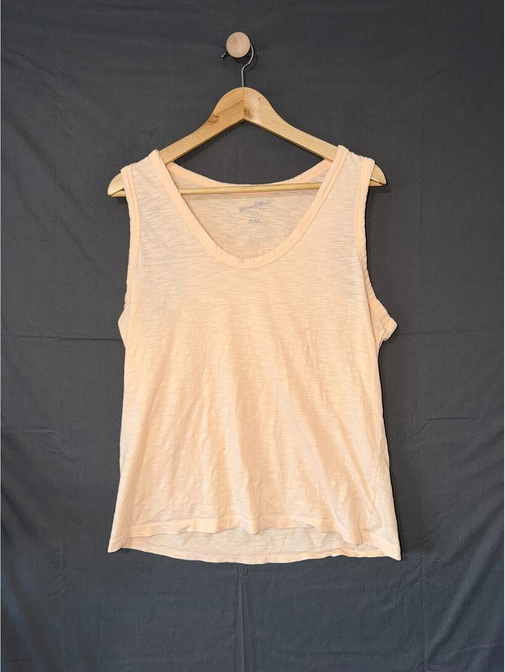 Universal Thread Womens XL Tank Top Scoop Neck Peach Pastel Orange Sleeveless